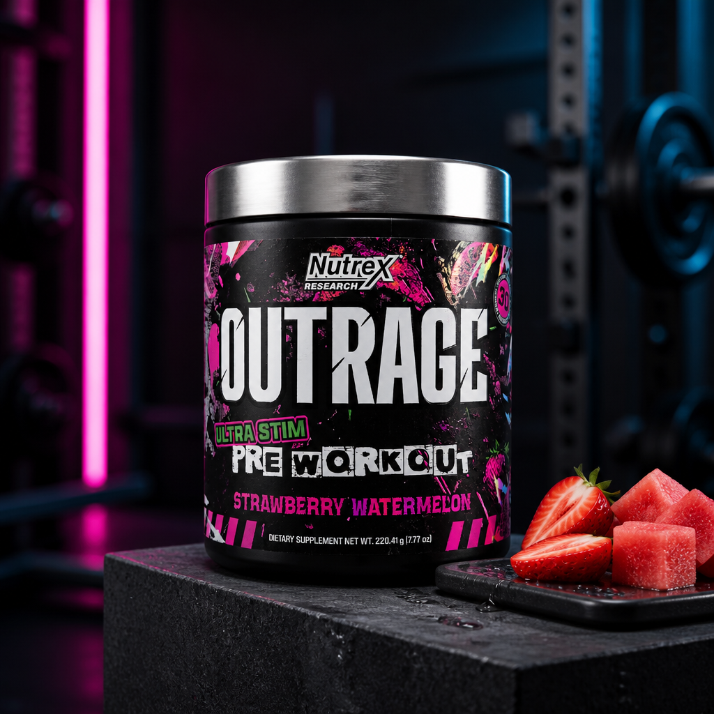 Nutrex Outrage Ultra Stim Pre-Workout – Strawberry Watermelon