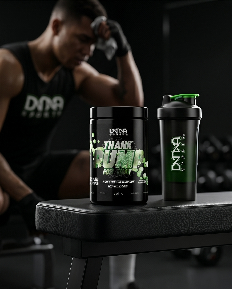 DNA Sports Thank Pump For That – Non-Stim Pre-Workout (Green Jelly Bean Flavor)