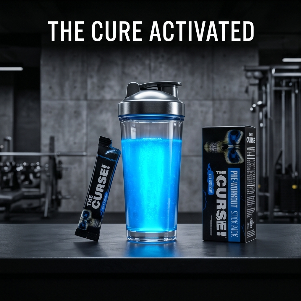 The Curse! Pre-Workout Stick Pack – Blue Raspberry