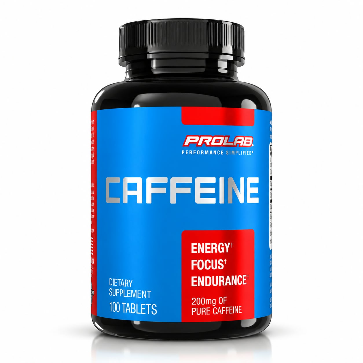 ProLab Caffeine – 100 Tablets | 200mg Pure Caffeine