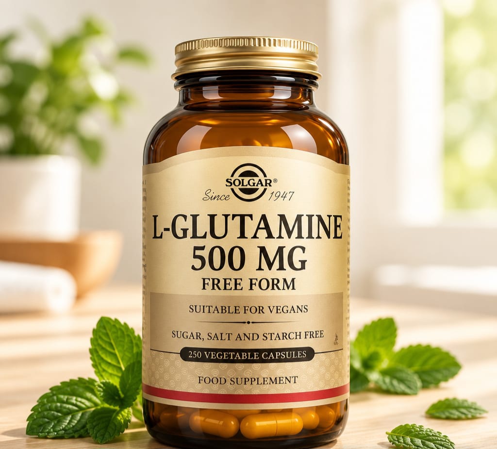 Solgar L-Glutamine 500 mg – 250 Vegetable Capsules